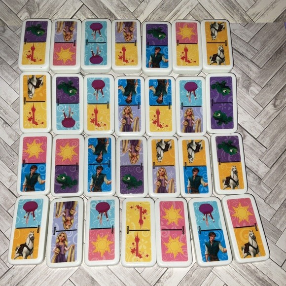 28 DISNEY Tangled DOMINOES matching game - Picture 4 of 5